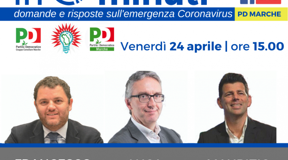 Proseguono le iniziative web del Pd Marche, secondo appuntamento organizzato dal gruppo consiliare